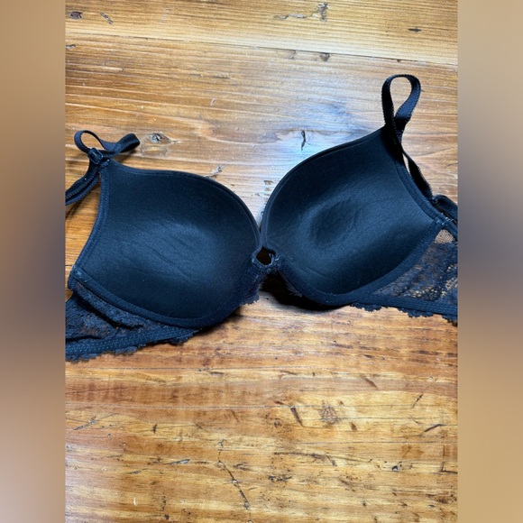 Victoria's Secret Women's Dream Angels Push Up Bra, Black smooth with lace 34C - Picture 10 of 15